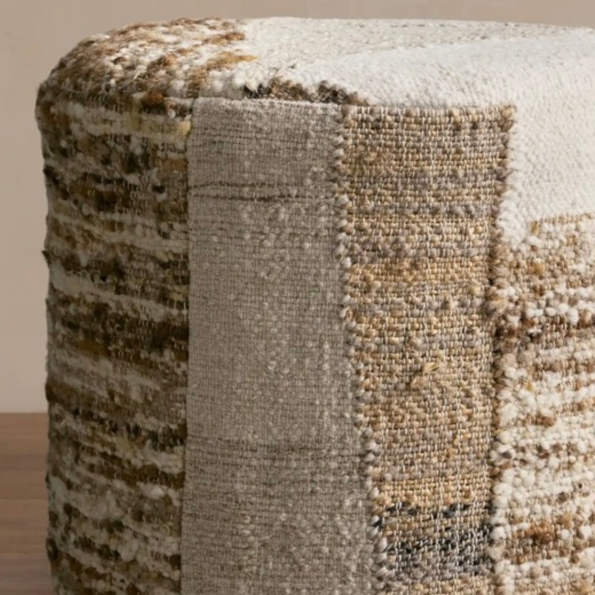 MODERN MOUNTAIN OTTOMAN | PATCHWORK POUF