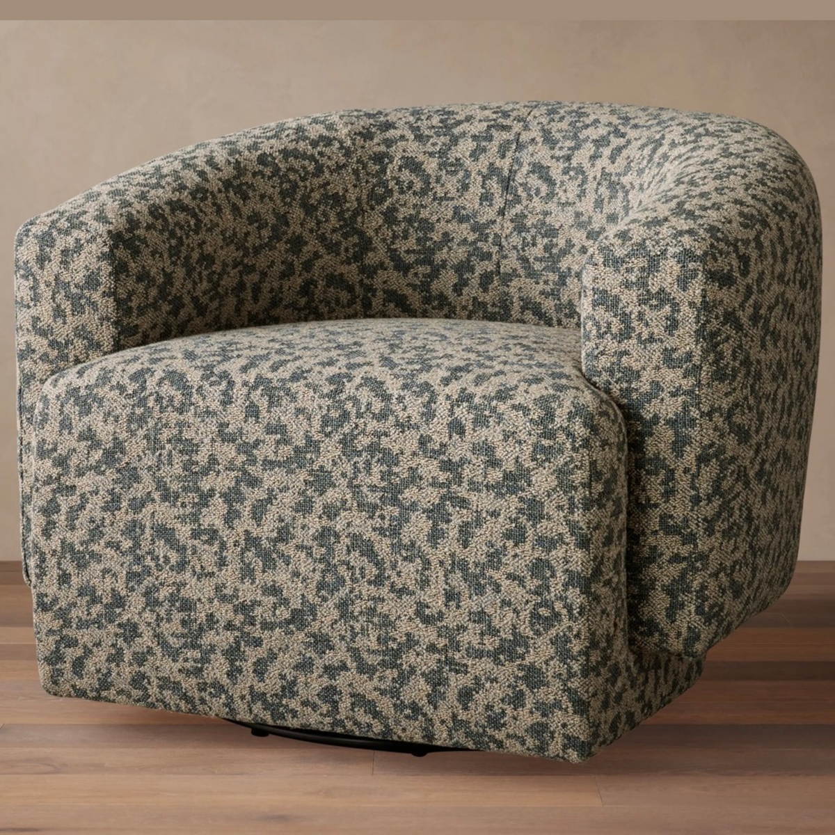 WOODSIDE CHAIR | COMFY SWIVEL-ABSTRACT PRINT