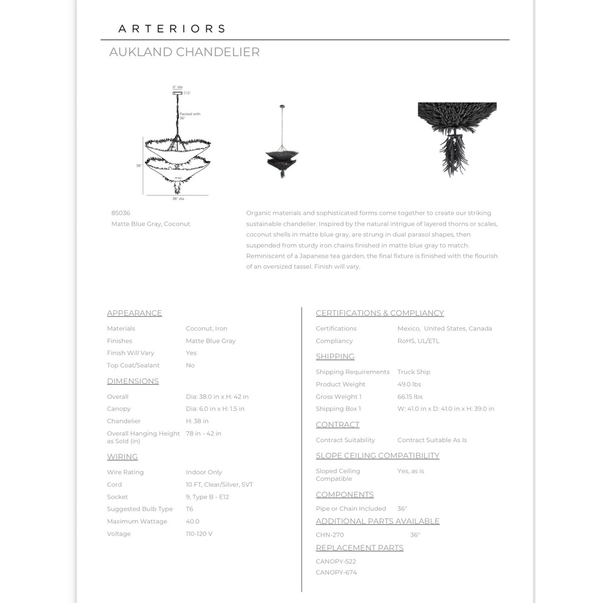 LIGHTING | MODERN MOUNTAIN TIERED CHANDELIER