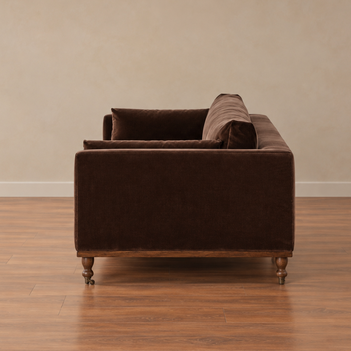 MODERN MOUNTAIN SOFA | COCOA PERFORMANCE VELVET