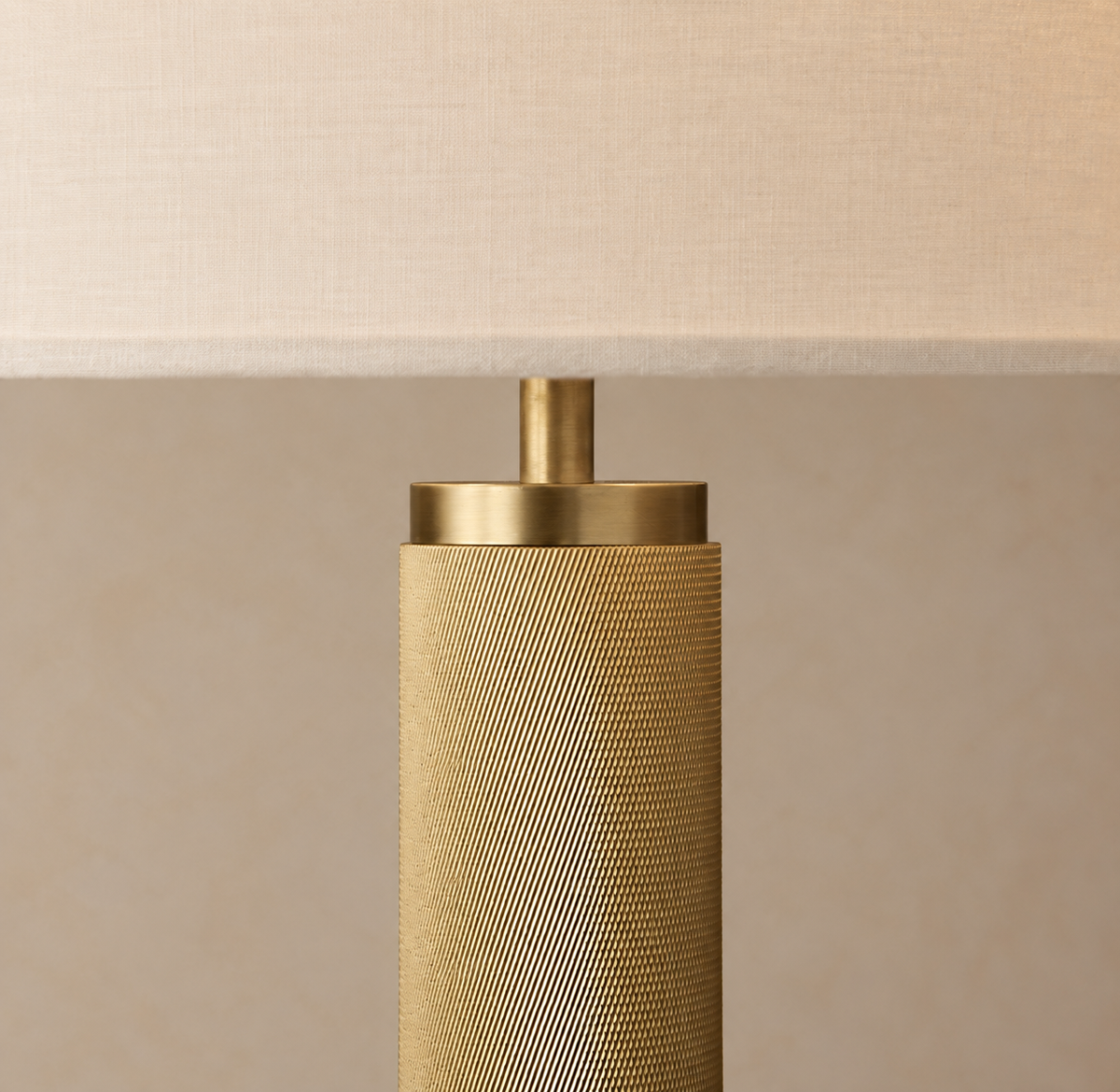 LIGHTING | MIDTOWN LOFT KNURLED FLOOR LAMP GOLD PAIR