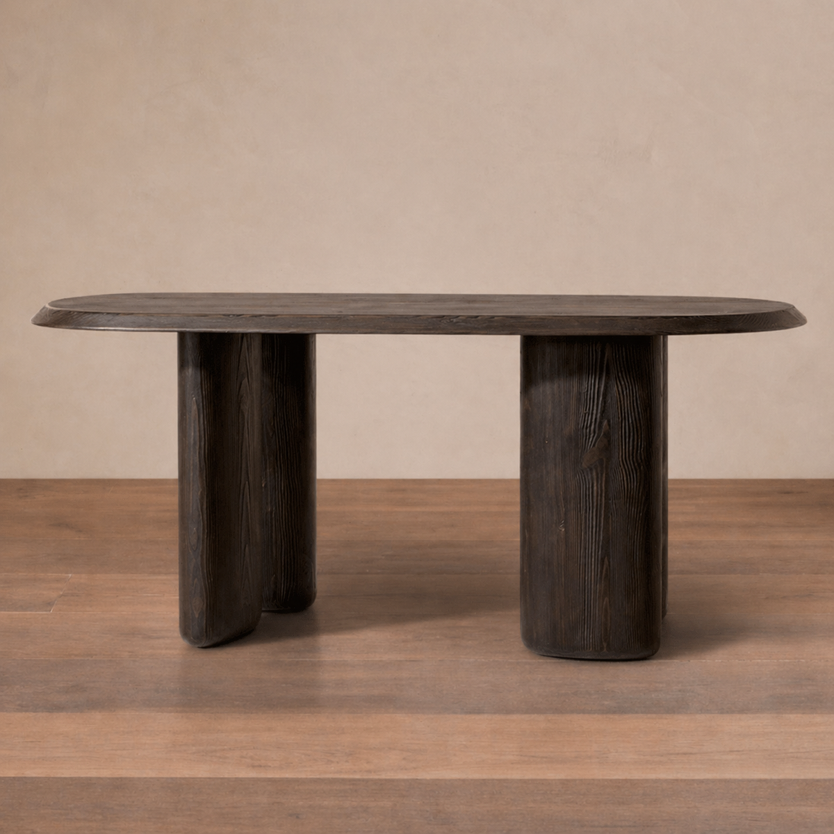 MIDTOWN LOFT TABLE | 84” EBONY TABLE-DOUGLAS FIR