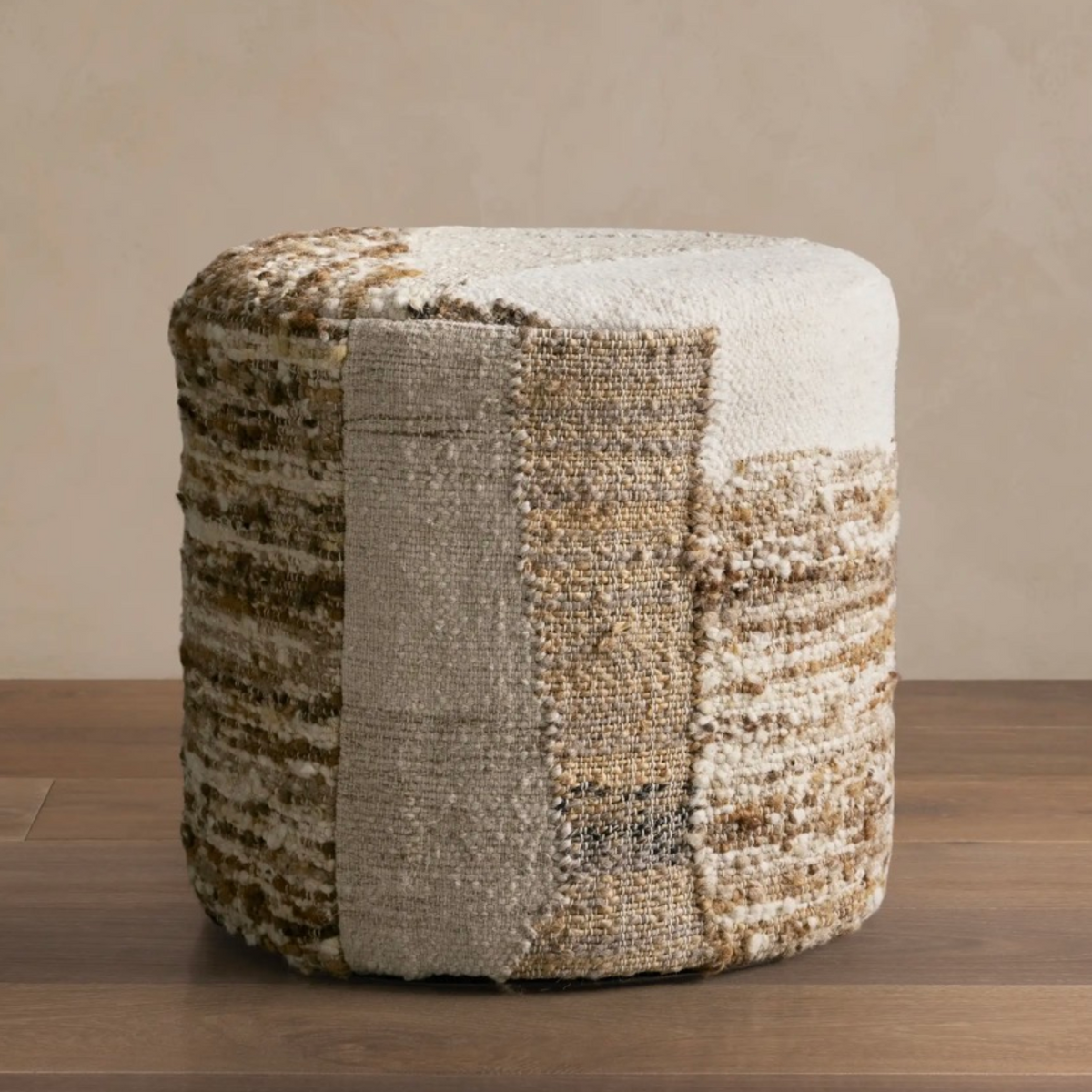 MODERN MOUNTAIN OTTOMAN | PATCHWORK POUF