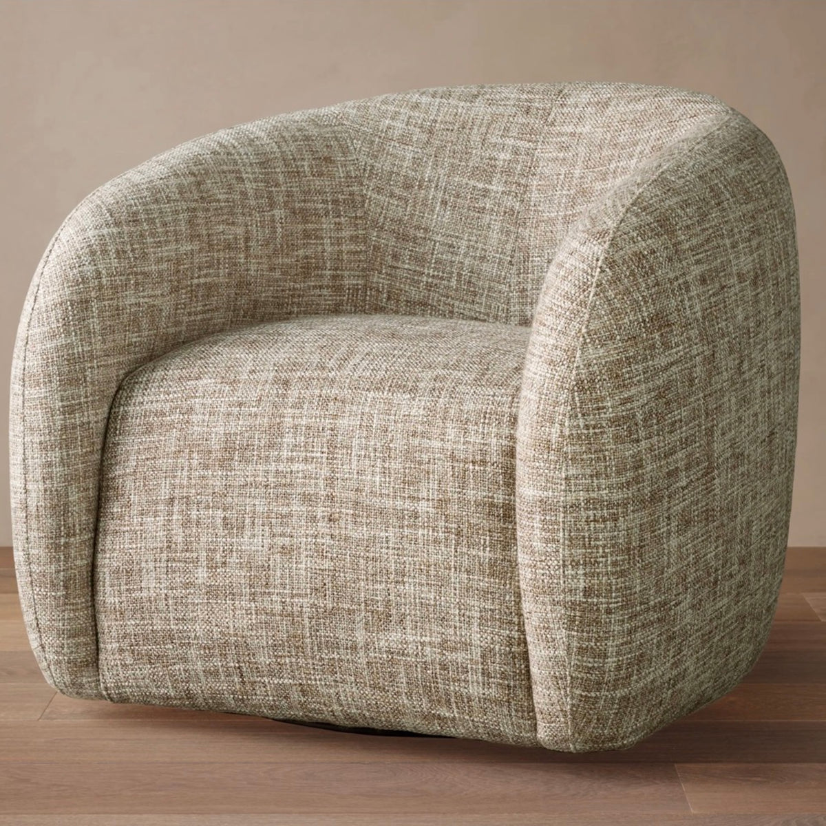 WOODSIDE CHAIR | CLASSIC SWIVEL-TAUPE SOFT TWEED
